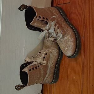 Original Dr. Martens 1460 Pascal boots in Rose Gold Glitter